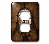 3dRose LSP_52256_6 Loup indien basé sur une peinture par Martin Basmajian Outlet Cover