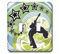 3dRose LSP_52346_2 Feel The Beat Interrupteur à baïonnette, Ne s'applique Pas