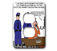 3dRose lsp_5278_6 Death Row Call to Tech Support Comment vivre plus longtemps 2 prises