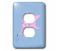 3dRose LSP_54990_6 Cochon rose volant avec baguette étoile bleue magique