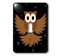 3dRose LSP_6115_1"Night Owl Under The Stars Interrupteur à bascule Multicolore
