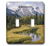 3dRose lsp_80653_2 The Grand Tetons In Wyoming Interrupteur à bascule double