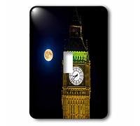 3dRose lsp_82745_1 Londres, Big Ben Horloge Tower The Moon Eu33 Dsl0001 David Slater Interrupteur à bascule simple