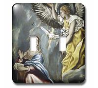 3dRose lsp_82990_2 Grecos Painting, The Annonciation Hi01 Pri0024 Prisma Double Interrupteur à bascule
