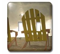 3dRose lsp_85558_2 Fauteuil de salon sur la plage, placencia, Belize Sa02 Jme0196 John et Lisa Merrill Interrupteur à bascule double