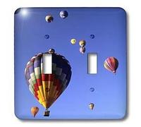 3dRose LSP_92523_5,1 cm Albuquerque, New Mexico-US32 BBA0010-Bill Bachmann Double interrupteur à bascule Multicolore