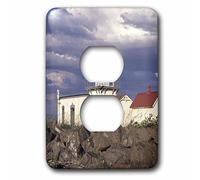 3dRose Lsp_95944_6 Wa, Hansville, Point No Point Point Point Lighthouse Us48 Jwi1234 Jamie and Judy Wild 2 prises de courant