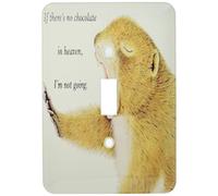 3dRose LSP_98672_1 Interrupteur à bascule humoristique Motif castor qui vous charme cœur Multicolore