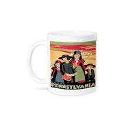 3dRose Rurales Pennsylvanie Paysage avec l'Impossible Enfant Mug avec Livre de paniers et 311,8 Gram, en CÉRAMIQUE, Blanc, 10.16 x 7.62 x 9.52 cm