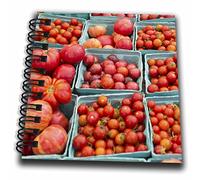 3drose Ville de New York, NY, USA. Les tomates à Farmers Market Mini bloc-notes, Multicolore, 4 x 10,2 cm