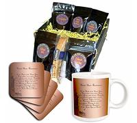 3dRose We The People Statue de la Liberté Constitution des États-Unis Art vintage - Panier cadeau café (cgb_79100_1)