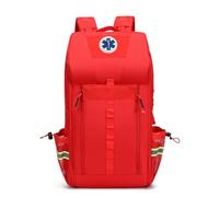 3DTengkit Sac à dos d'urgence vide, grand sac de premiers soins, sac à dos de sauvetage pour les pompiers recherche et RescueTools, pour la maison et le travail, randonnée, camping. (Rouge)