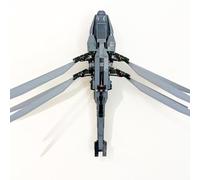 3Dudes & Dad Support mural compatible avec LEGO® Icons Dune Atreides Royal Ornithopter - Crochet de rangement conçu sur mesure pour l'ensemble 10327 - Plastique imprimé 3D - Fourni avec matériel de