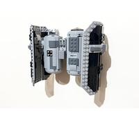 3Dudes & Dad Support mural compatible avec Lego Star Wars TIE Bomber - Crochet de rangement conçu sur mesure pour l'ensemble 75347-3D en plastique imprimé - Fourni avec matériel de montage