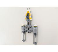 3Dudes & Dad Support mural compatible avec Lego® Star Wars Y-Wing Starfighter - Crochet de rangement conçu sur mesure pour l'ensemble 75172 - Plastique imprimé 3D - Fourni avec matériel de montage