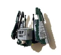 3Dudes & Dad Support mural compatible avec Lego Star Wars Yoda's Jedi Starfighter - Crochet de rangement conçu sur mesure pour l'ensemble 75360 - Plastique imprimé 3D - Fourni avec matériel de montage