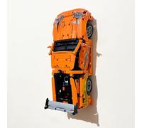 3Dudes & Dad Support mural compatible avec LEGO® Technic Fast and Furious Toyota Supra MK4 - Crochet de rangement conçu sur mesure pour l'ensemble 42204 - Impression 3D - Fourni avec matériel de