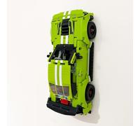 3Dudes & Dad Support mural compatible avec LEGO® Technic Ford Mustang Shelby GT500 - Crochet de rangement conçu sur mesure pour l'ensemble 42138 - Plastique imprimé 3D - Fourni avec matériel de