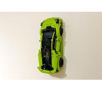 3Dudes & Dad Support mural compatible avec LEGO® Technic Huracan Tecnica - Crochet de rangement conçu sur mesure pour l'ensemble 42161 - Plastique imprimé 3D - Fourni avec matériel de montage