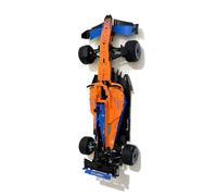 3Dudes & Dad Support mural compatible avec Lego® Technic McLaren F1 2022 - Crochet de rangement conçu sur mesure pour l'ensemble 42141-3D en plastique imprimé - Fourni avec matériel de montage