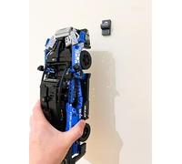 3Dudes & Dad Support mural compatible avec LEGO® Technic McLaren Senna GTR - Crochet de rangement conçu sur mesure pour l'ensemble 42123 - Plastique imprimé 3D - Fourni avec matériel de montage