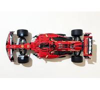 3Dudes & Dad Support mural horizontal compatible avec LEGO® Technic Ferrari SF24 F1 (42207) - Support d’affichage pour modèle adapté - Sécuritaire et robuste - Installation facile avec fixations