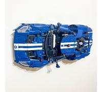 3Dudes & Dad Support mural horizontal compatible avec LEGO® Technic Ford GT - Crochet de rangement conçu sur mesure pour l'ensemble 42154 - Plastique imprimé 3D - Fourni avec matériel de montage