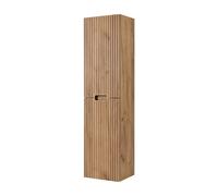 3E 3xE living.com Armoire de Salle de Bain, chêne Rustique, 35 x 136 x 27 cm
