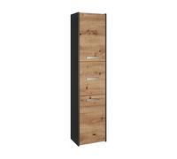 3E 3xE living.com Armoire de Salle de Bain - Couleur : Chêne Antracite/Artisan