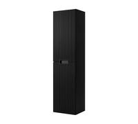 3E 3xE living.com Armoire de Salle de Bain, Noir, 35 x 136 x 27 cm