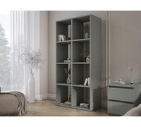 3E 3xE living.com Bibliothèque à 8 Compartiments - aloès Vert - 147 × 74 × 30 cm, Verticale ou Horizontale