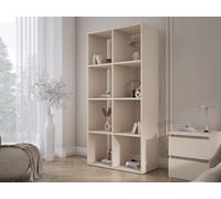 3E 3xE living.com Bibliothèque à 8 Compartiments - Cachemire - 147 × 74 × 30 cm, Verticale ou Horizontale