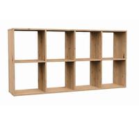 3E 3xE living.com Bibliotheque Etagere Rangement, bibliothèque Meuble de Rangement, D : L : 147 cm, H : 75, P : 30, Couleur: Chêne Artisan, étagère Cube, Etagere Cube, Meuble Cube de Rangement