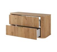 3E 3xE living.com Meuble de Salle de Bain Chêne Craft avec poignée dorée, 41,5 x 100 x 51,7 cm