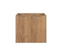 3E 3xE living.com Meuble de Salle de Bain, Chêne Craft + poignée dorée, 60 x 57 x 46 cm