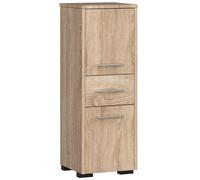 3E 3xE living.com Meuble Salle de Bain avec Deux armoires, D : H : 85 cm, L : 30 cm, P : 30 cm, Chêne Sonoma