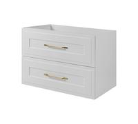 3E 3xE living.com Meuble sous lavabo de Style Classique, Blanc, 80 x 57 x 46 cm