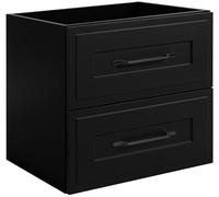 3E 3xE living.com Meuble sous lavabo de Style Classique, Noir, 60 x 57 x 46 cm