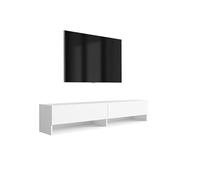 3E 3xE living.com Meuble TV 170 cm Blanc Mat, 170 × 32 × 34 cm
