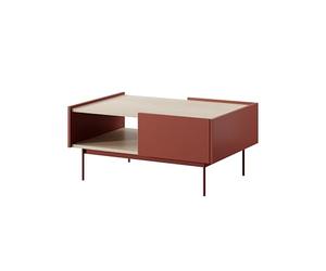3E 3xE living.com Table Basse Debout L-97 Auto-Assemblage en Brique/chêne