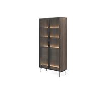 3E 3xE living.com Vitrine, Chêne Dunin, 91,5 x 194,6 x 39,3 cm