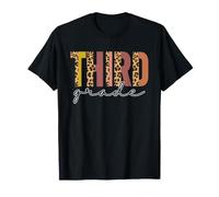 3e année Leopard Teacher Troisième garçon Fille rentrée Scolaire T-Shirt