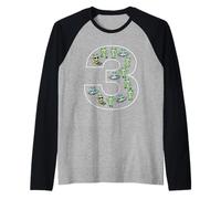 3e Anniversaire 3 Ans Alien garçons Filles Espace Manche Raglan