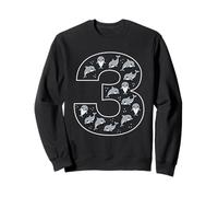 3e Anniversaire 3 Ans Dauphin garçons Filles Sweatshirt