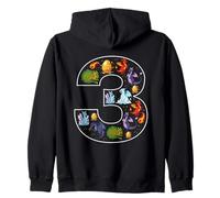 3e Anniversaire 3 Ans Dragon Garçons Filles Fantasy Sweat à Capuche