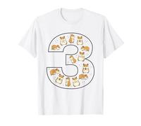 3e Anniversaire 3 Ans Hamster garçons Filles Cochon d'Inde T-Shirt