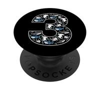 3e Anniversaire 3 Ans Requin garçon Fille Poisson PopSockets PopGrip Adhésif