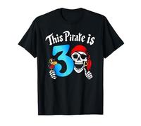 3e Anniversaire de Pirate pour Enfants, garçons et Tout-Petits, Famille Assortie T-Shirt