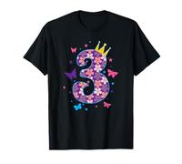 3e Anniversaire I am Three Butterflies T-Shirt