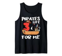 3e Anniversaire Pirates Life for Me 3 Years Old Bday Boys Kids Débardeur